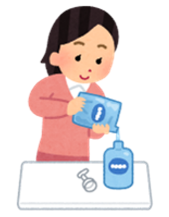 アイコン：⑤詰め替え商品を購入して使用した