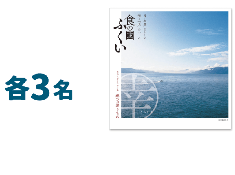 入賞 3名 福井県のカタログギフト(幸)